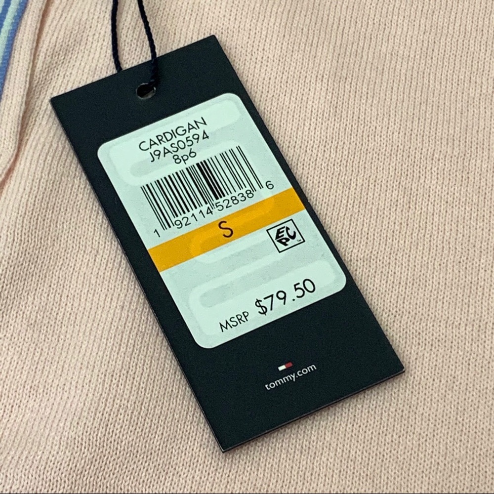 Tommy Hilfiger Cardigan Long Sleeve Button Up Pink - Picture 10 of 16